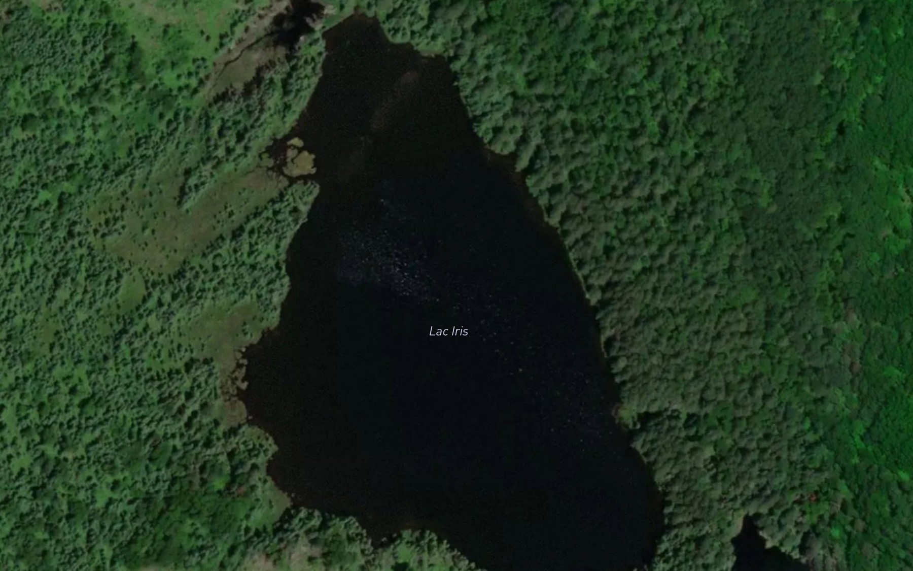 Satellite map of the Lac Iris