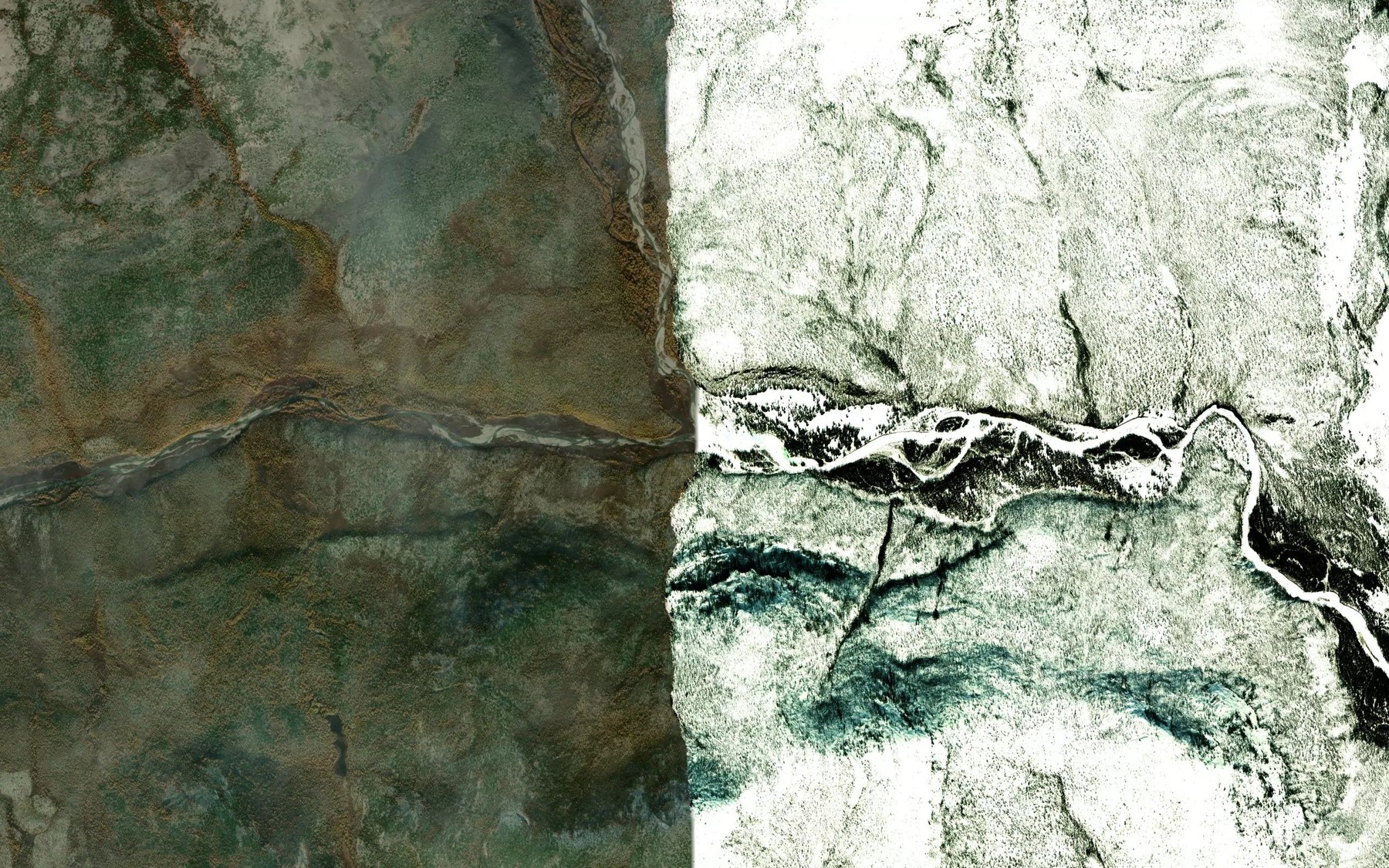 Satellite map of the Sakandzha