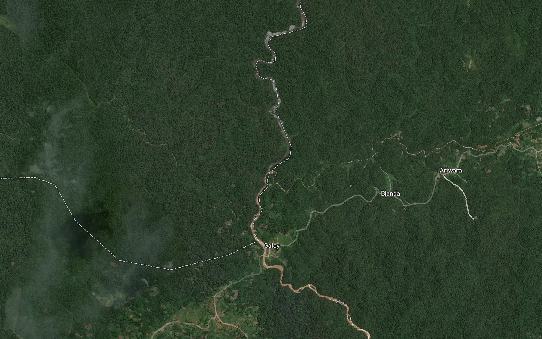 Satellite map of the Lodjo