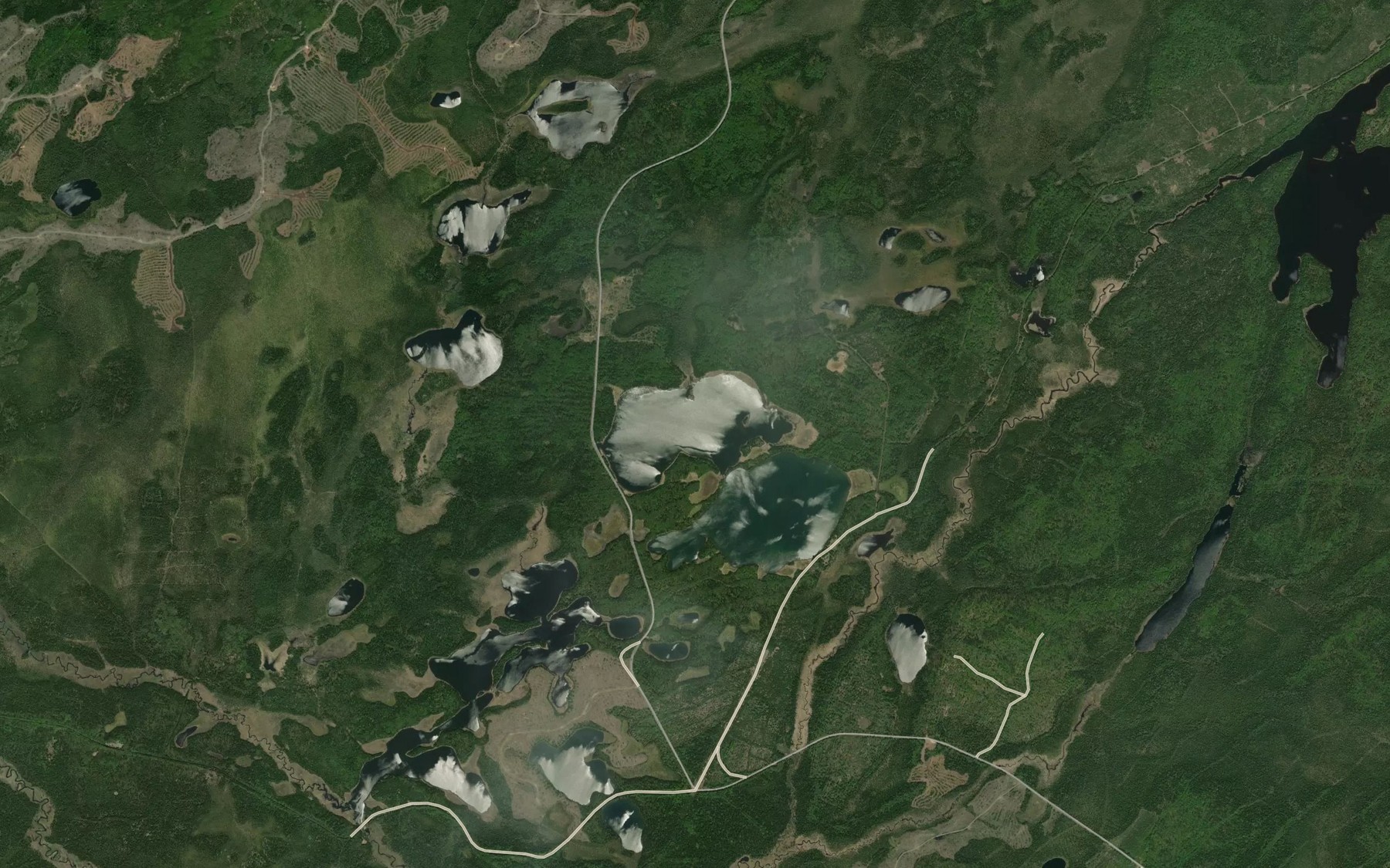 Satellite map of the Eleph Lake