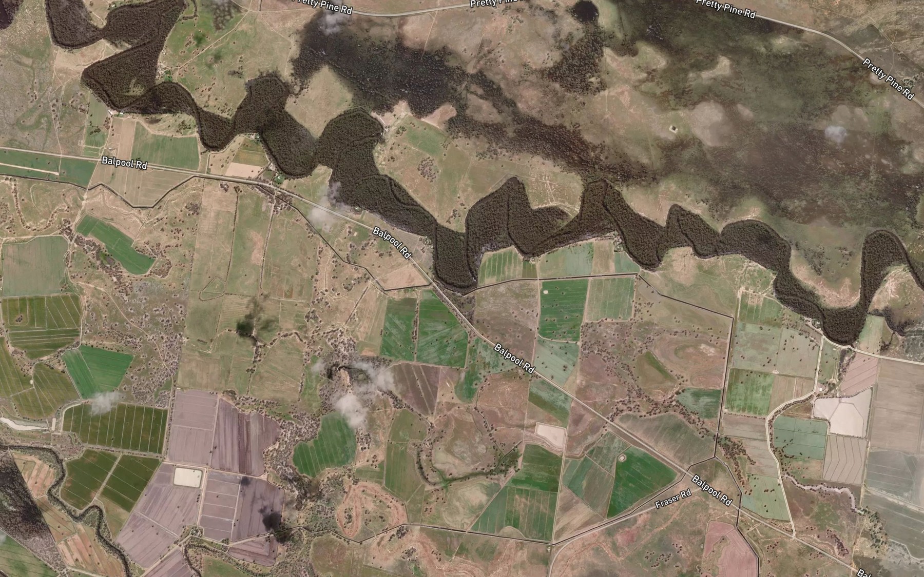 Satellite map of the Gerabbit Bend