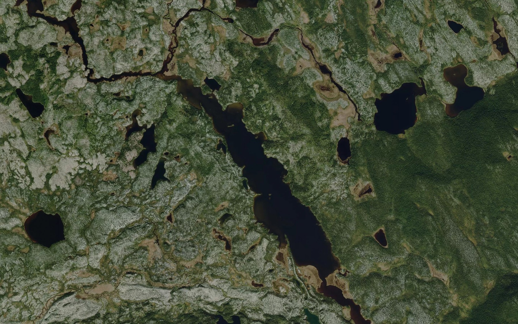 Satellite map of the Lac Hope