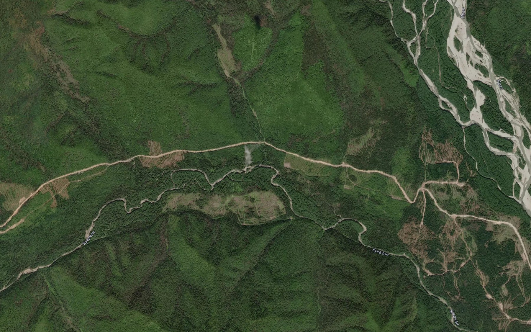 Satellite map of the Degin