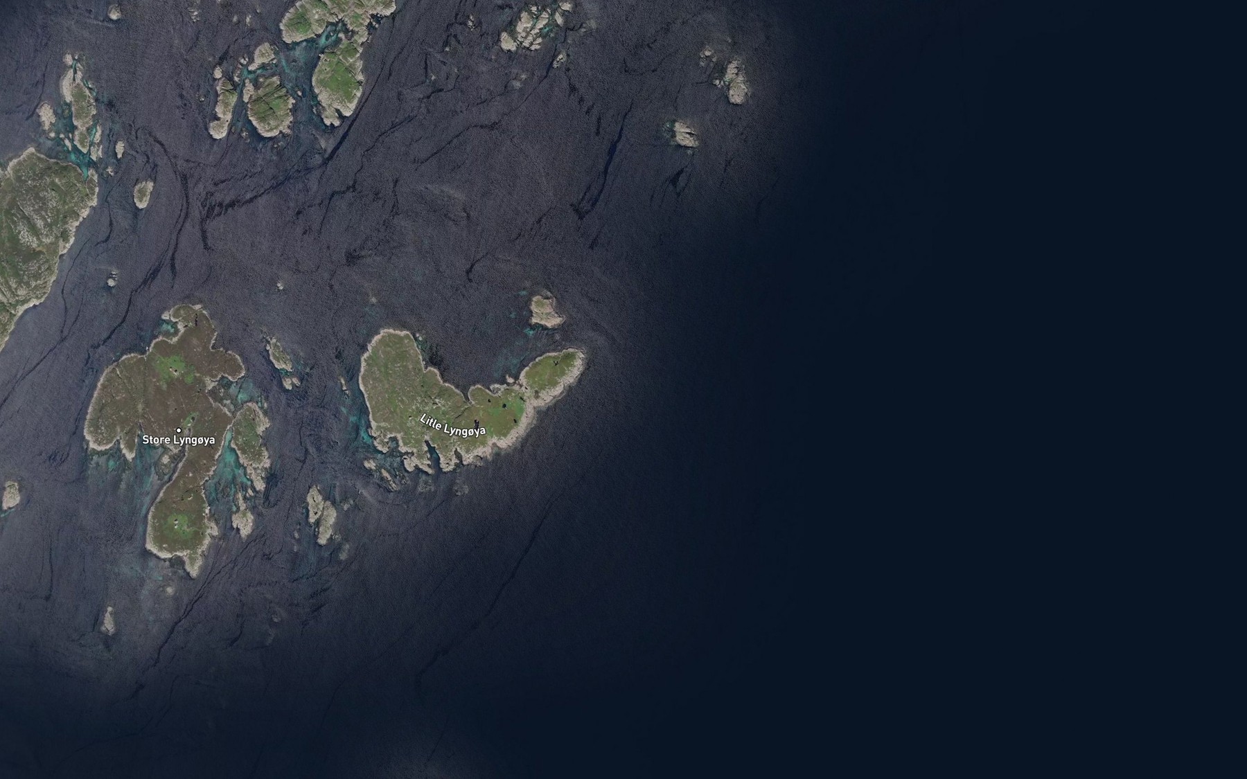 Satellite map of the Nordre Lyngoytaren