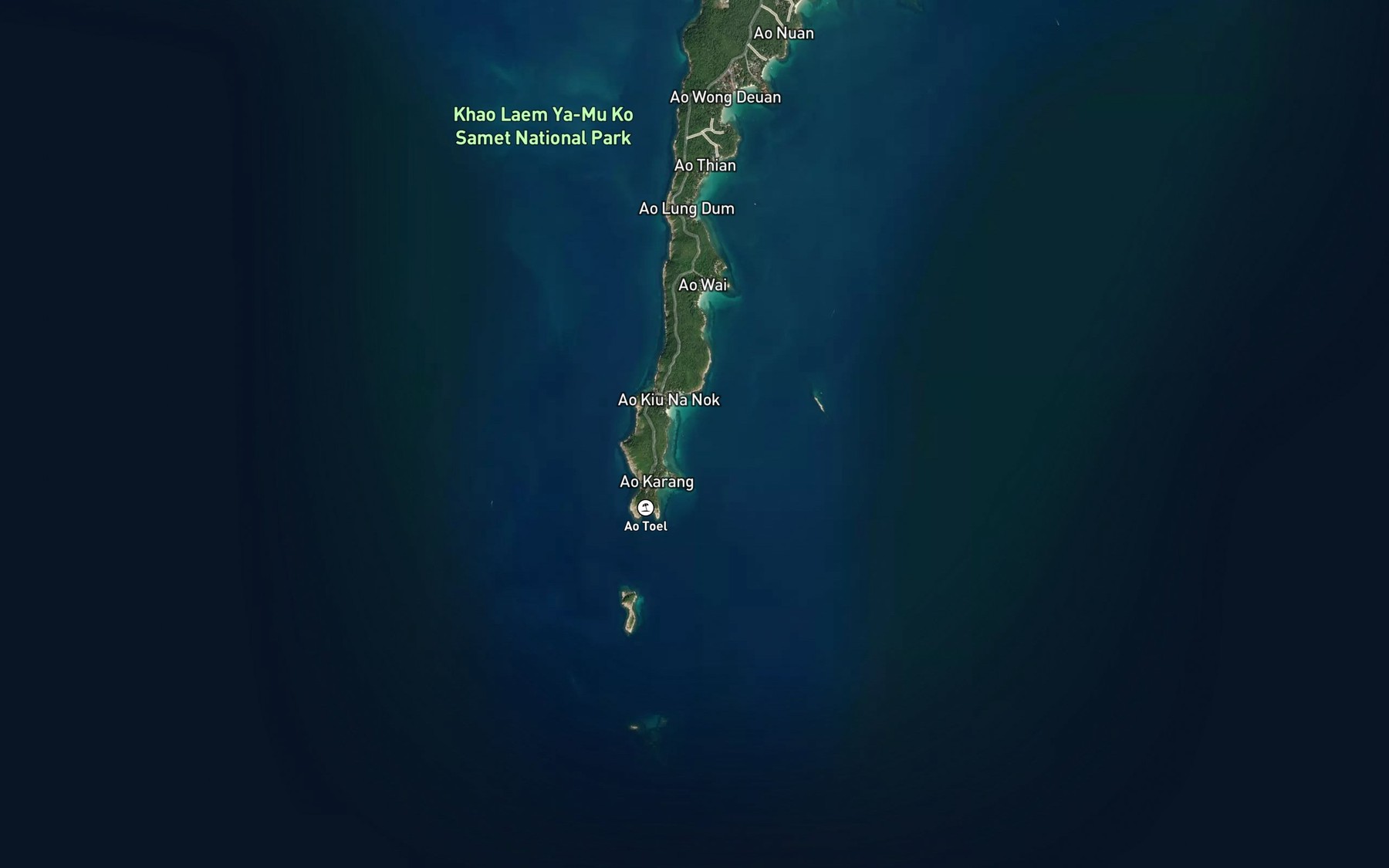Satellite map of the Ao Kio Na Nok
