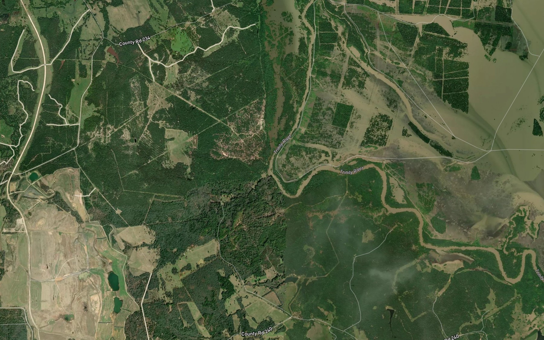 Satellite map of the Rocky Branch