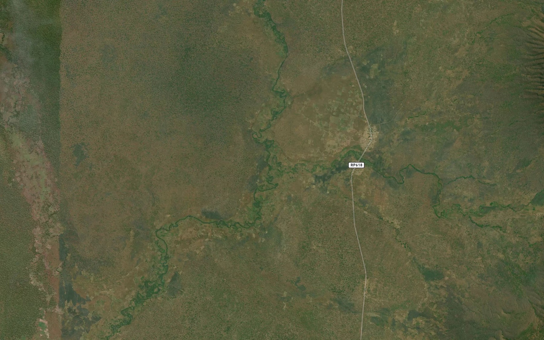 Satellite map of the Luika