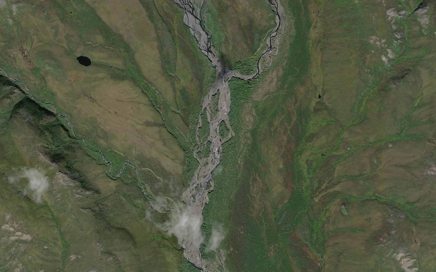 Satellite map of the Ignisirok Creek