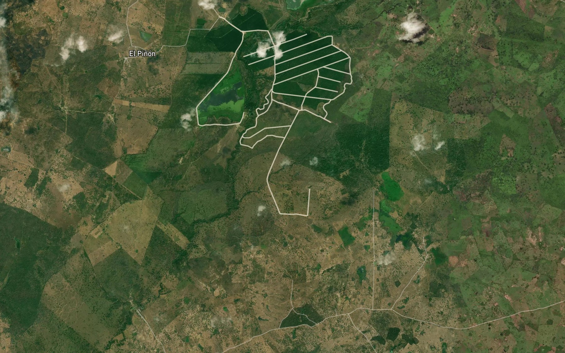 Satellite map of the Arroyo Cristina