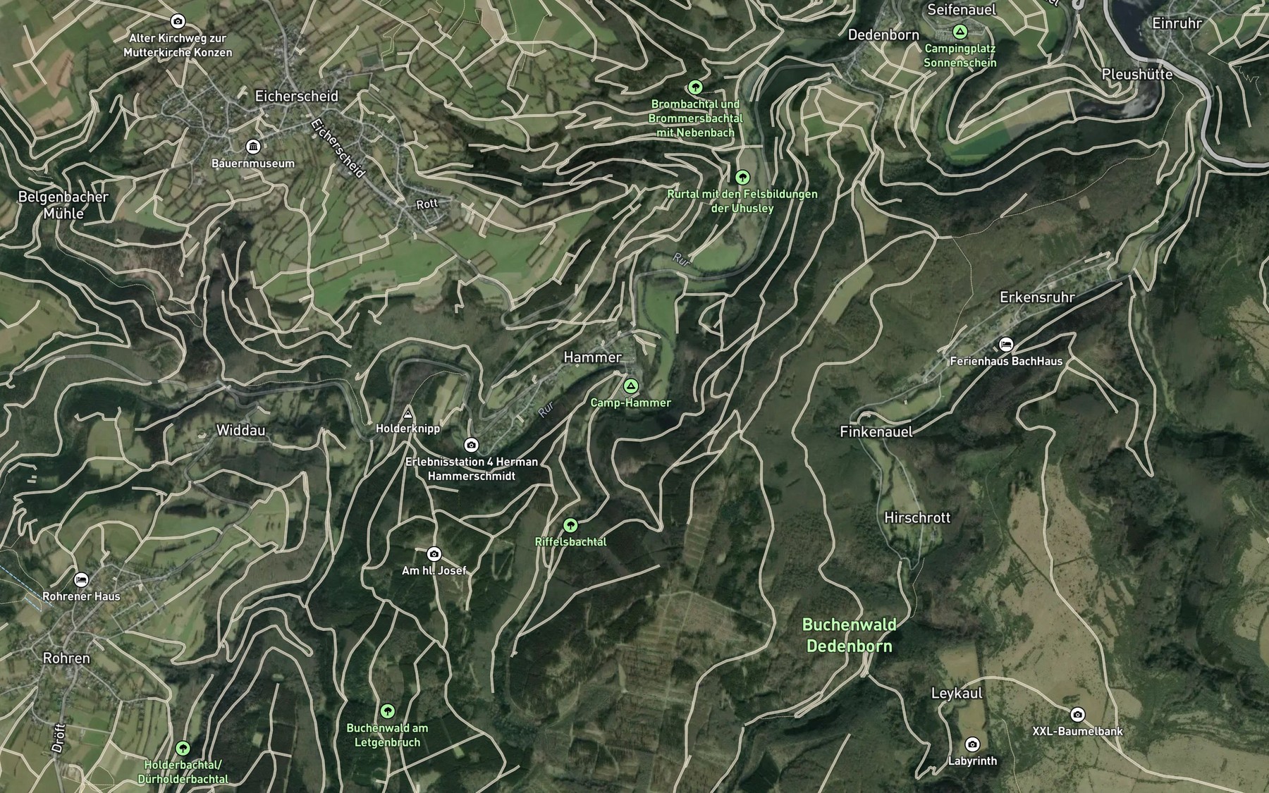 Satellite map of the Riffelsbach