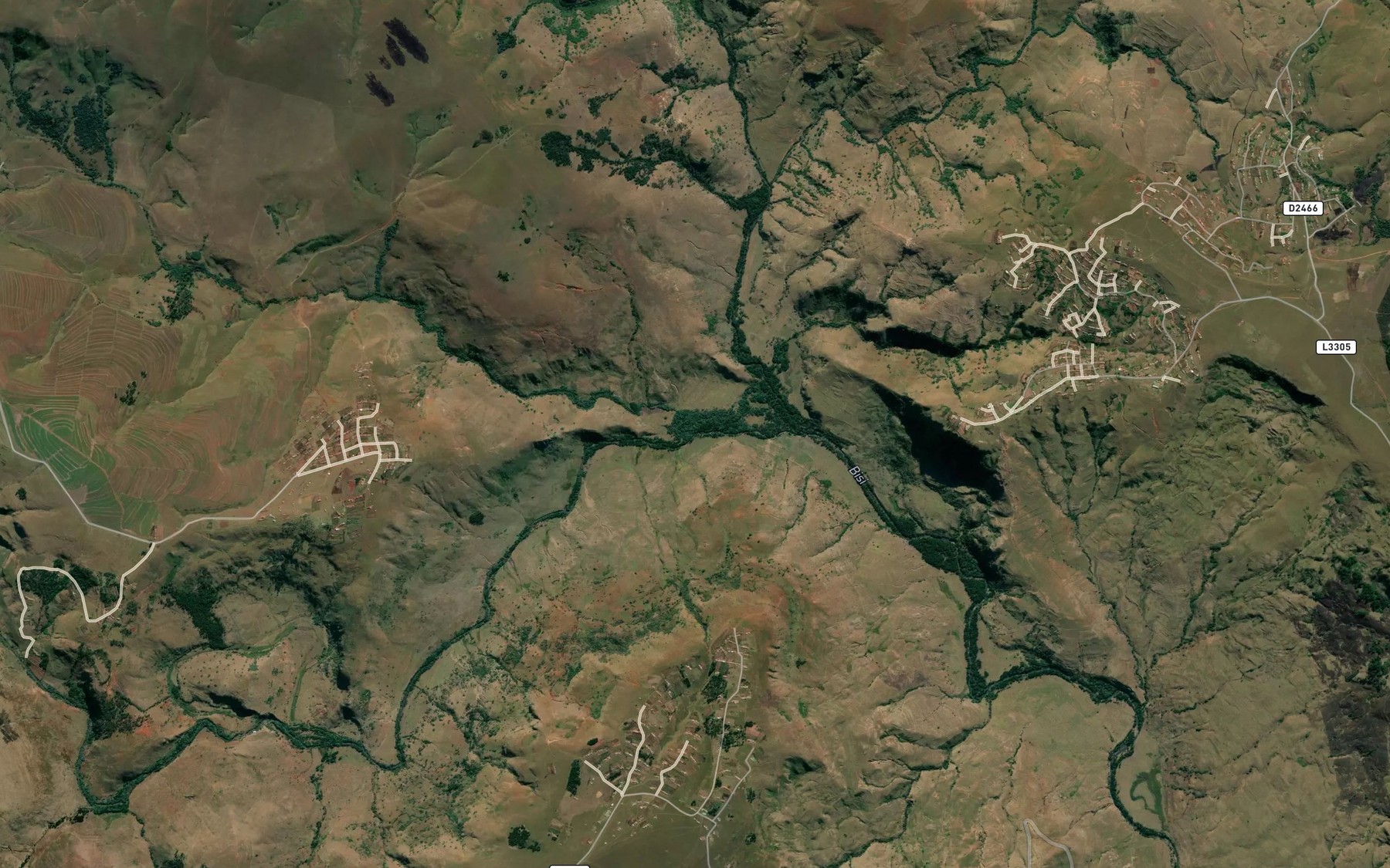 Satellite map of the Little Bisi