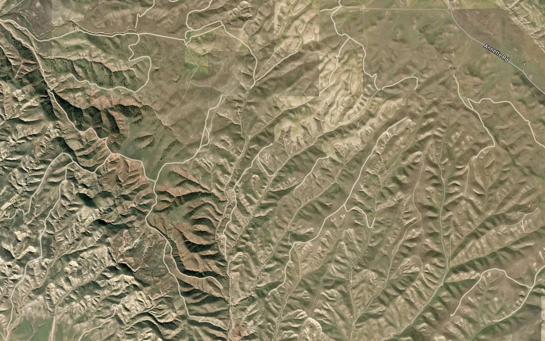 Satellite map of the Williamson Spring