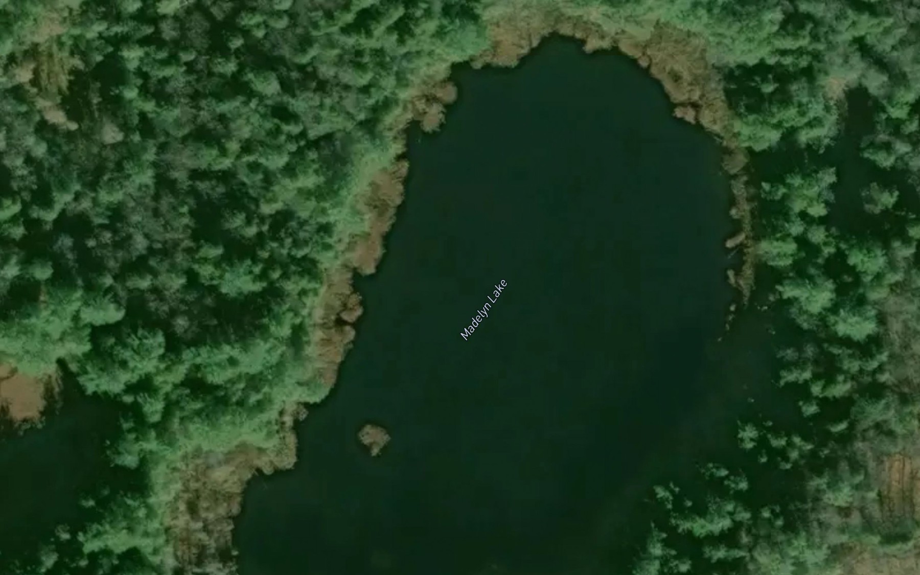 Satellite map of the Madelyn Lake