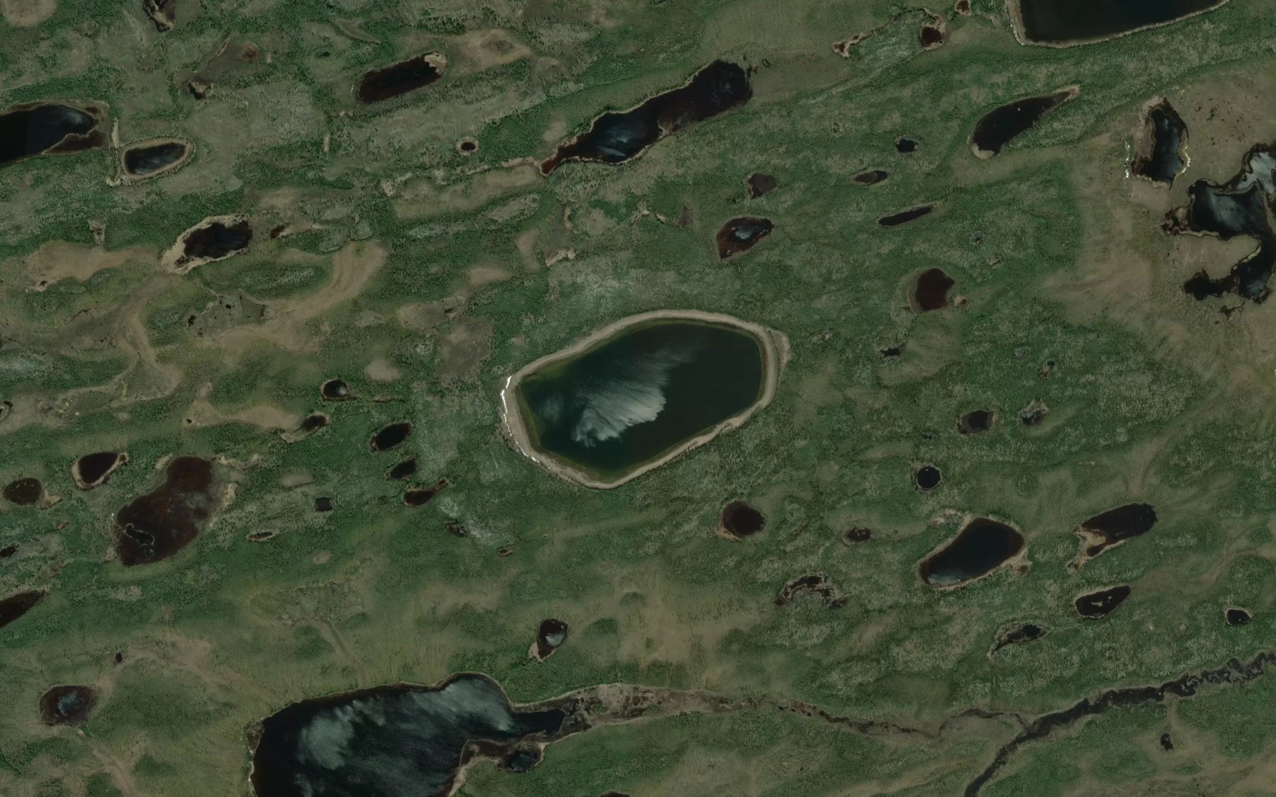 Satellite map of the Moose Lake