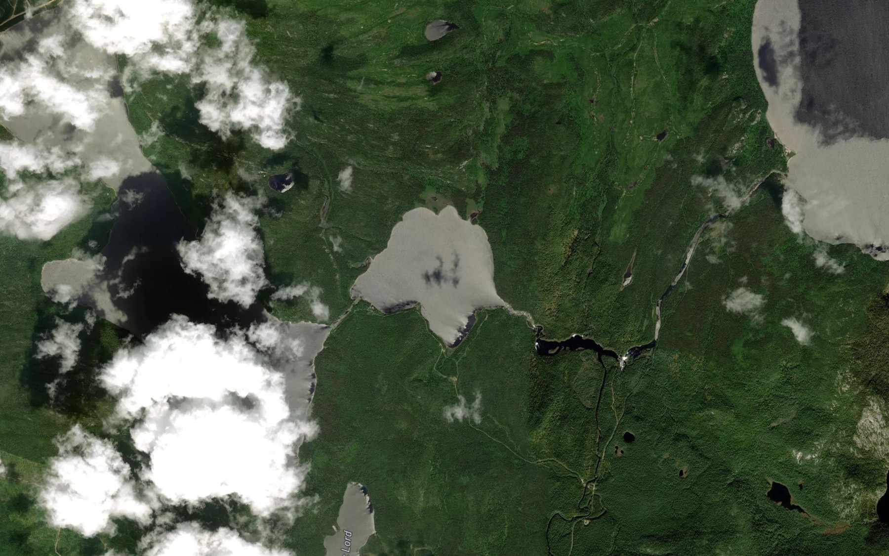 Satellite map of the Lac Rond
