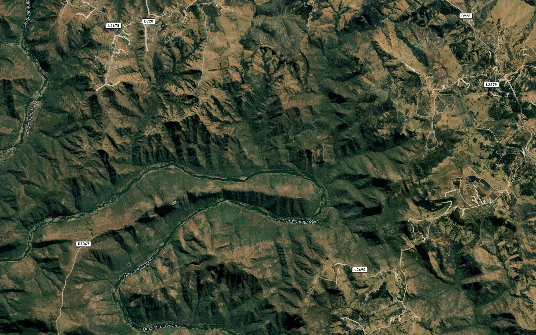 Satellite map of the Mgwala