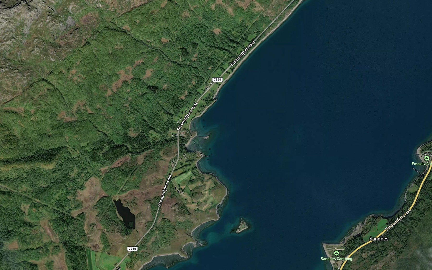 Satellite map of the Storbukta