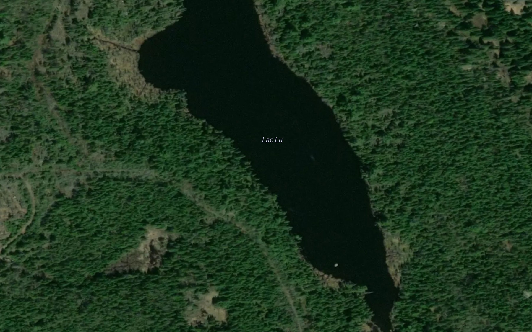 Satellite map of the Lac Lu