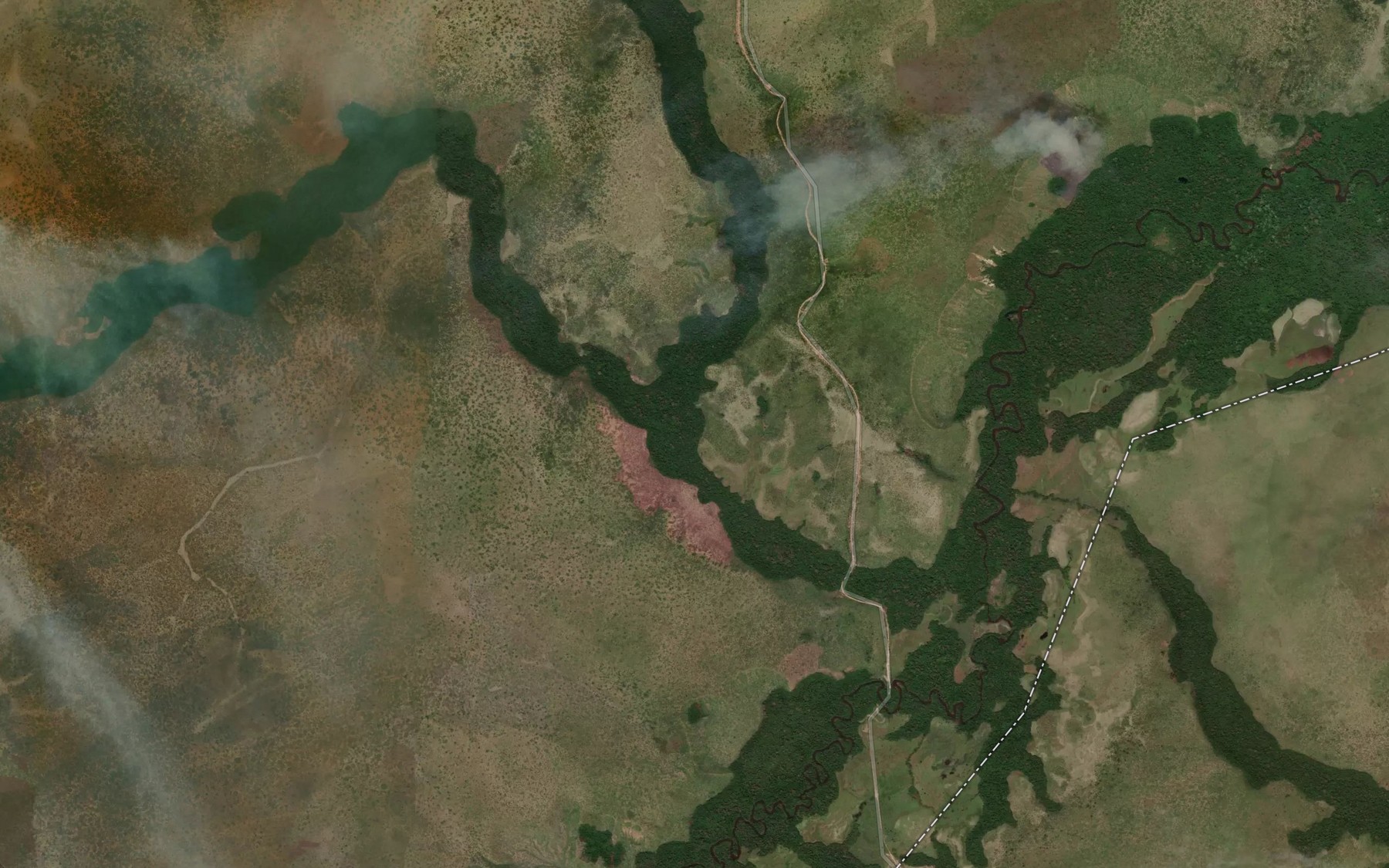 Satellite map of the Dzouomo