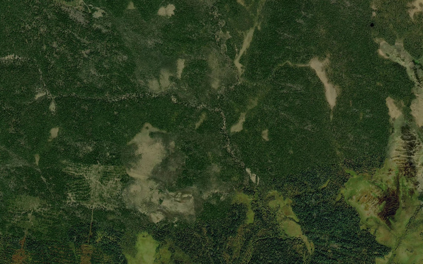 Satellite map of the Kas'yan-Kedva