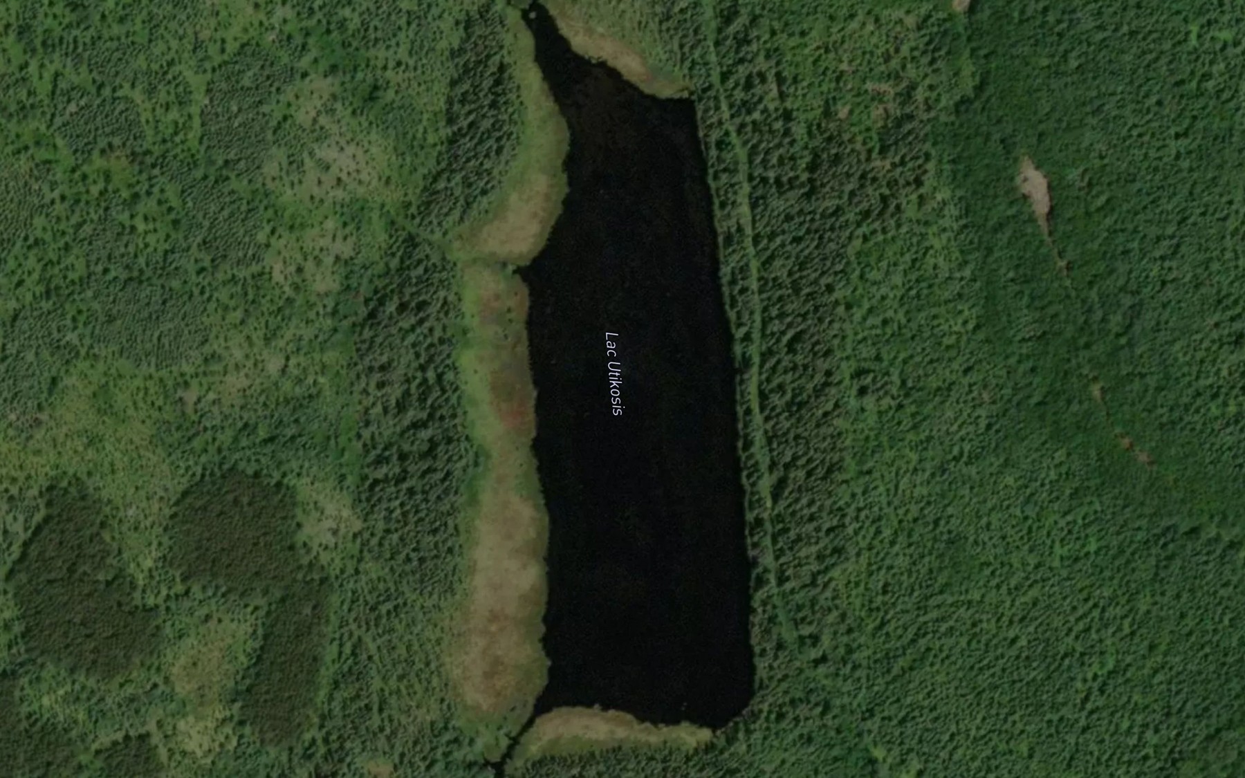 Satellite map of the Lac Utikosis