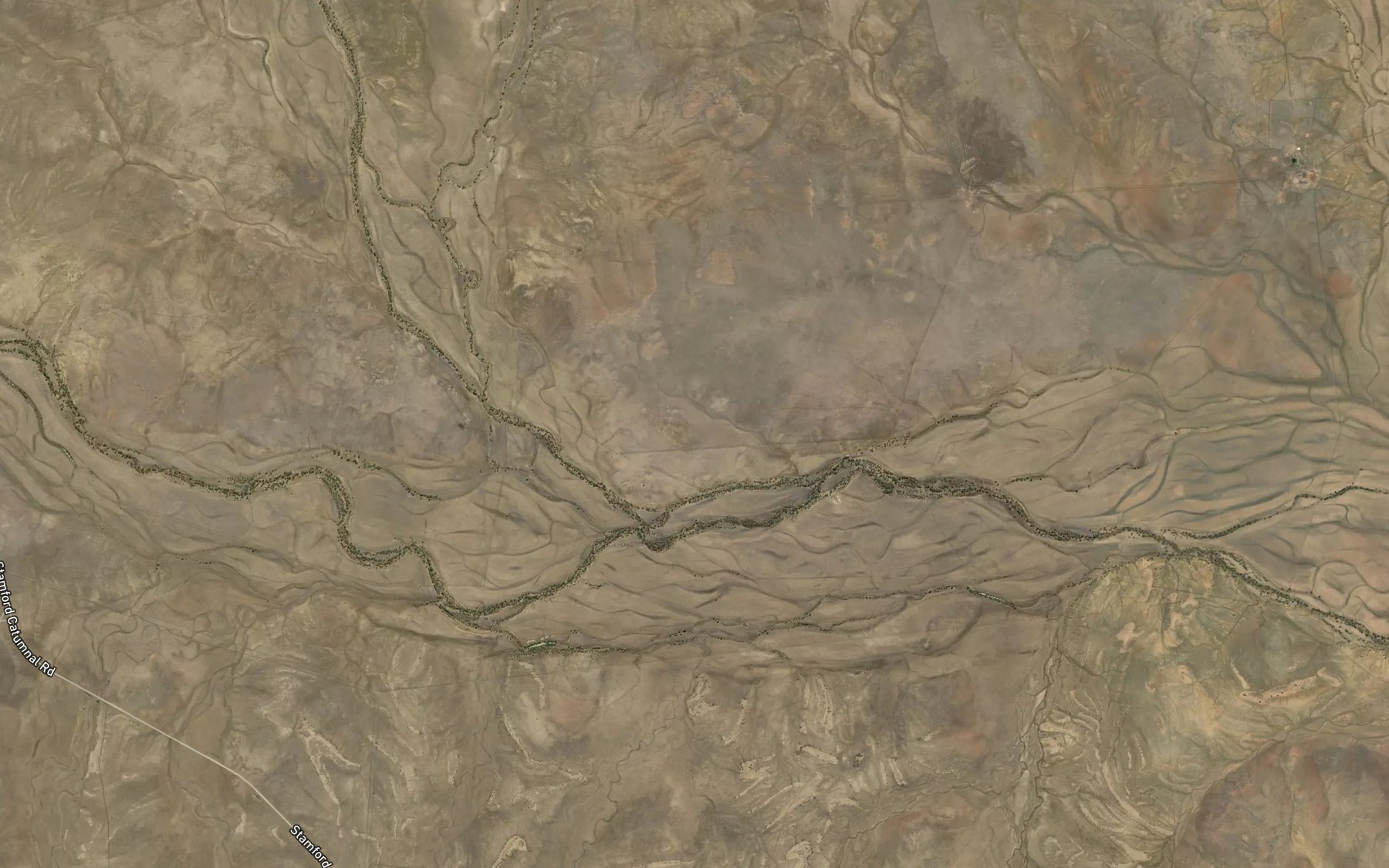 Satellite map of the Boundary Creek