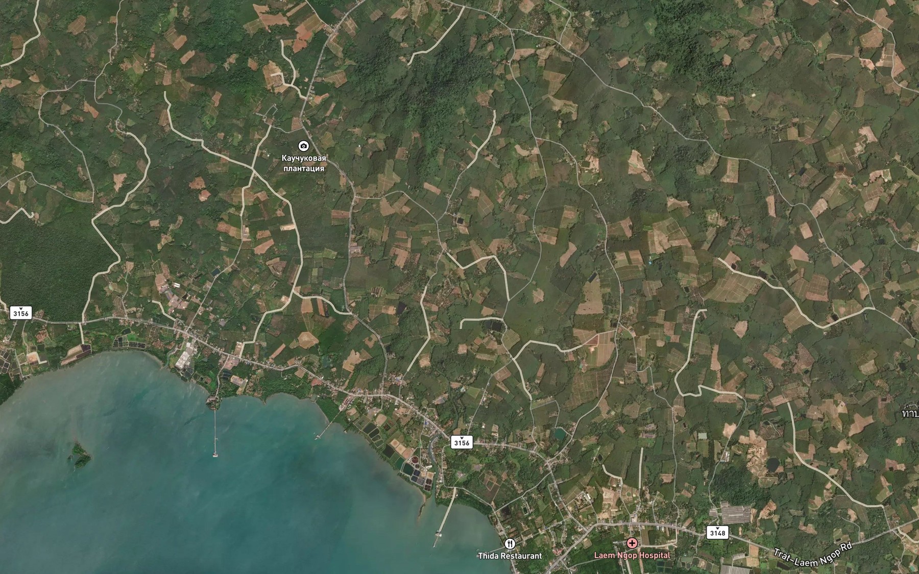 Satellite map of the Khlong Yai