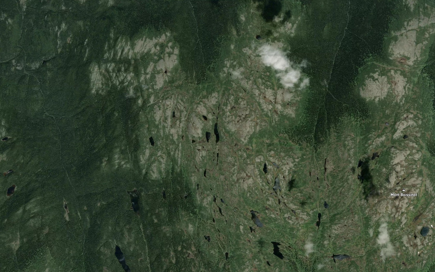 Satellite map of the Lac de la Linaigrette