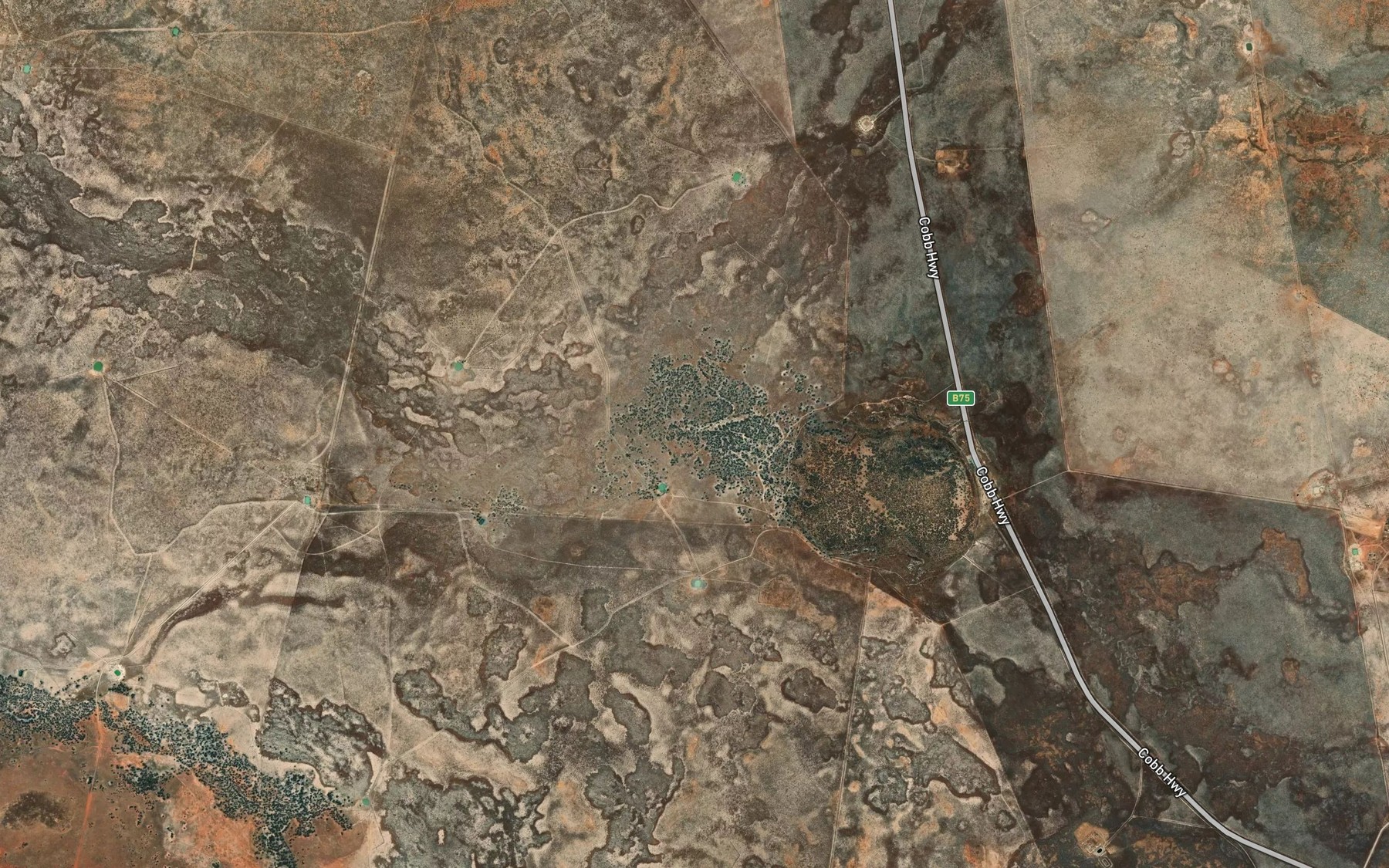 Satellite map of the Black Swamp Creek