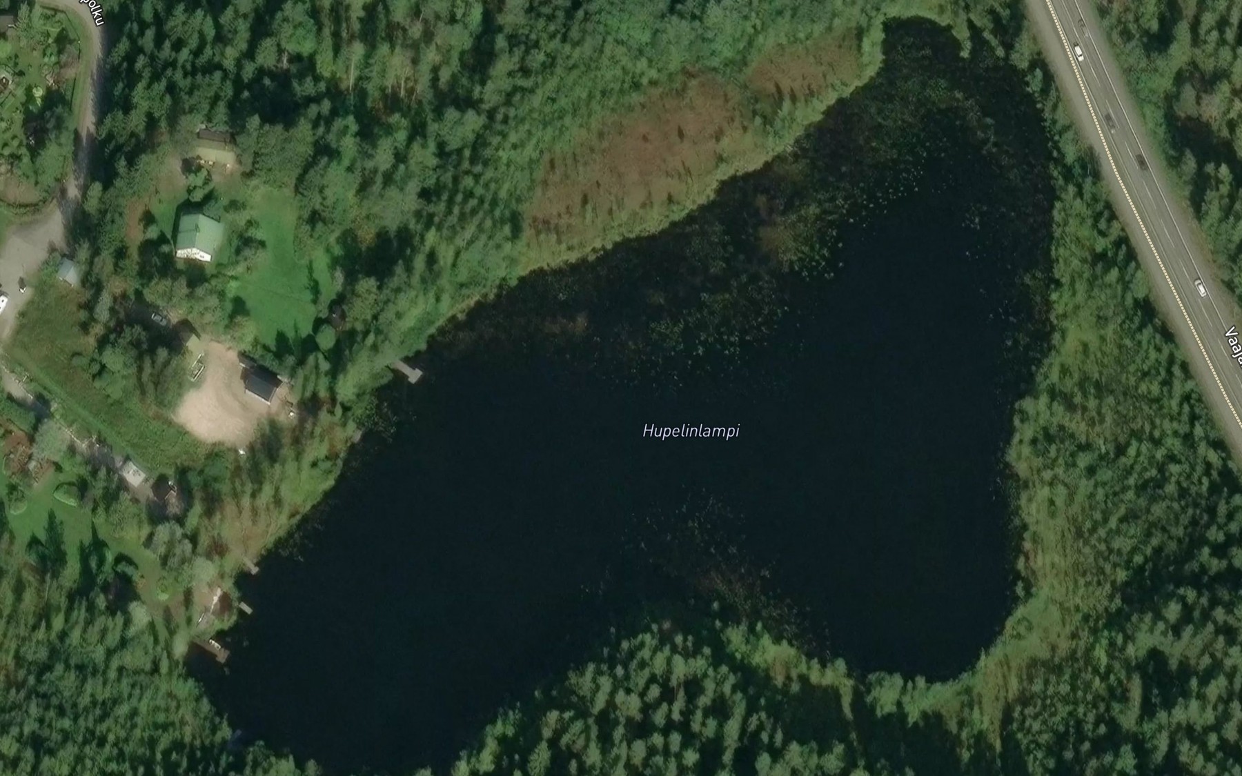 Satellite map of the Hupelinlampi