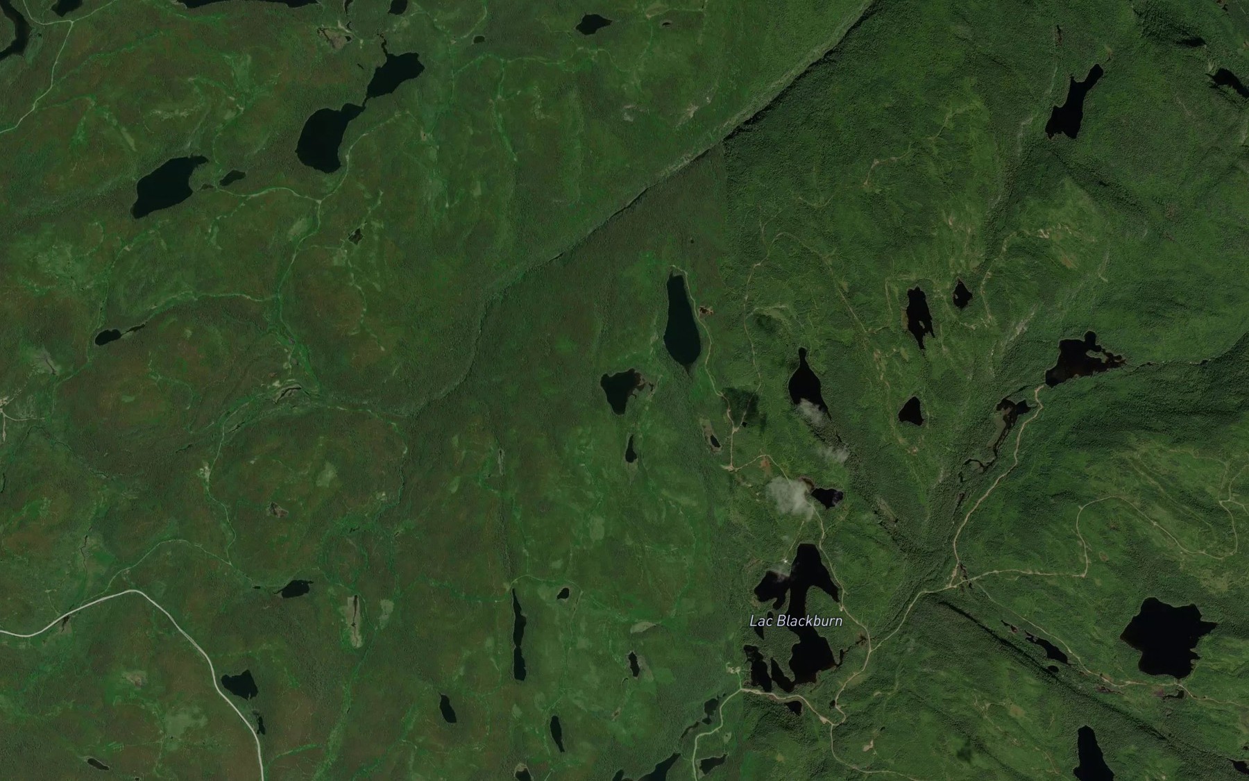 Satellite map of the Lac du Corbeau