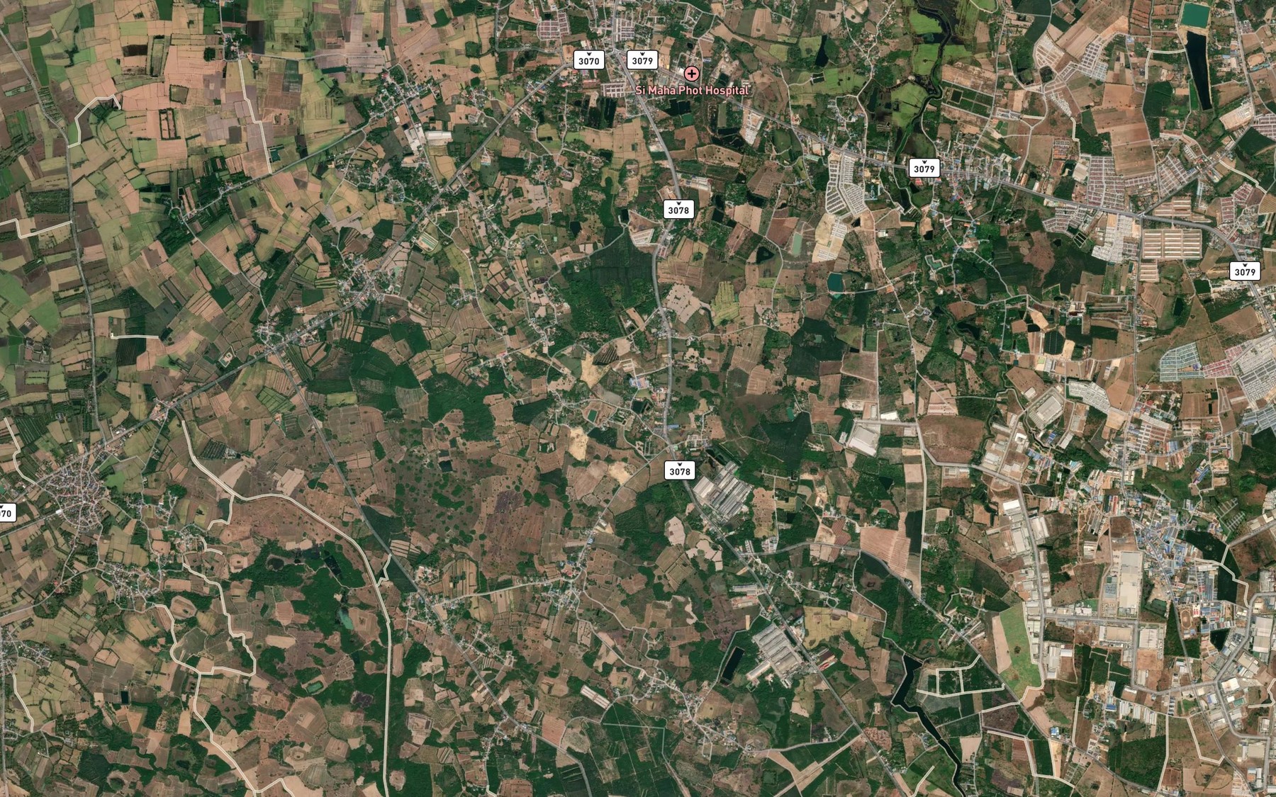 Satellite map of the Nong Phrong