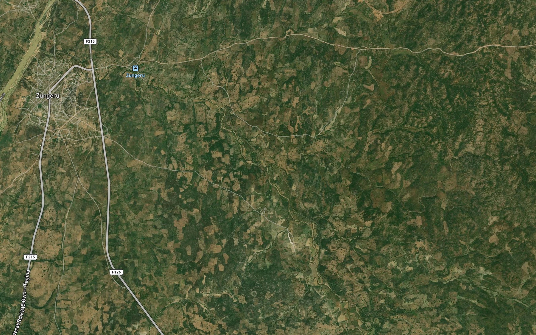 Satellite map of the River Shaba