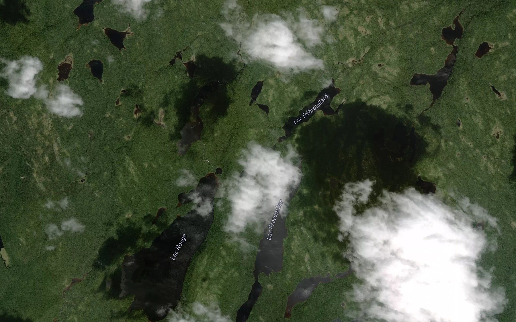 Satellite map of the Lac Moncorbon