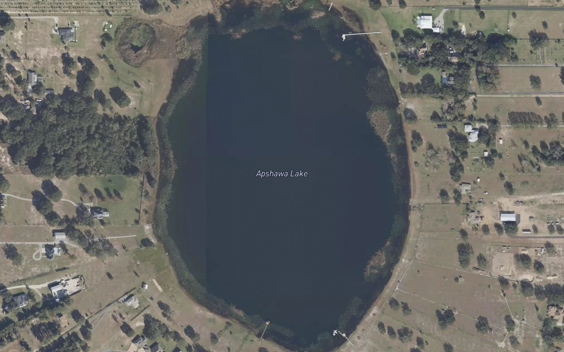 Satellite map of the Apshawa Lake