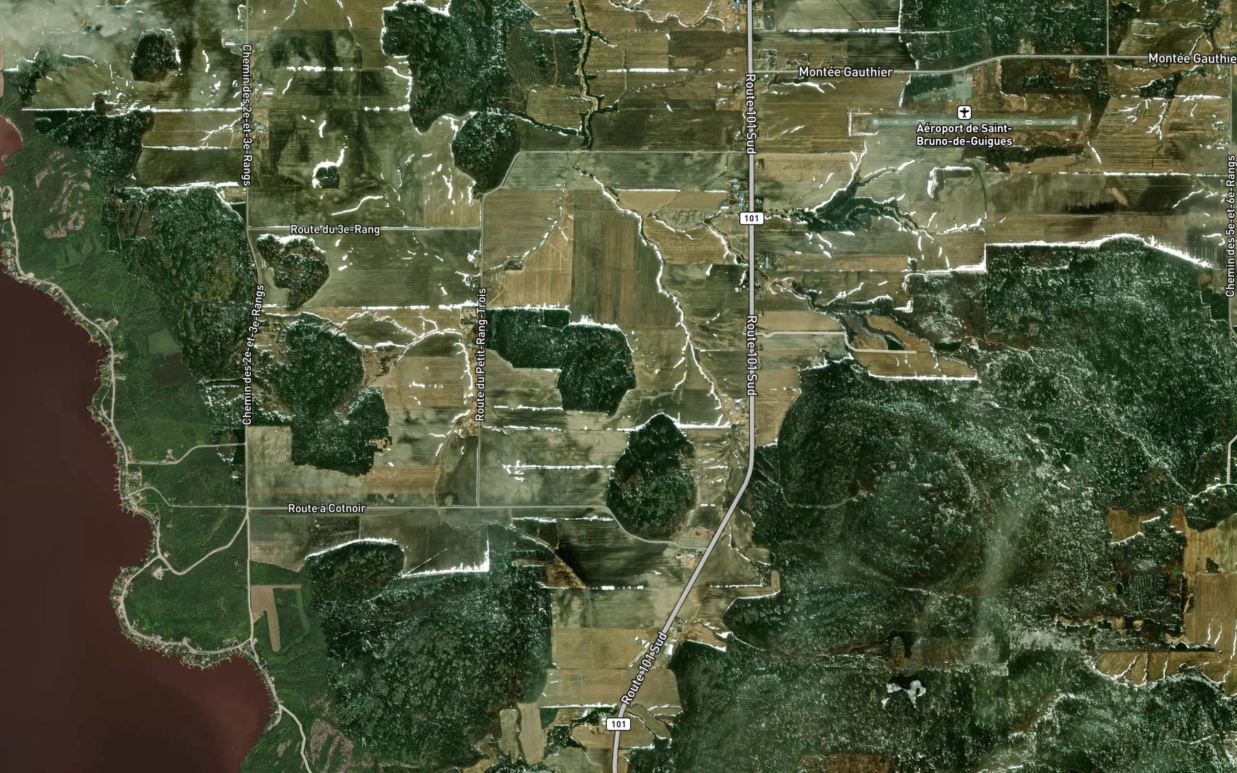 Satellite map of the Cours d'eau Lafond