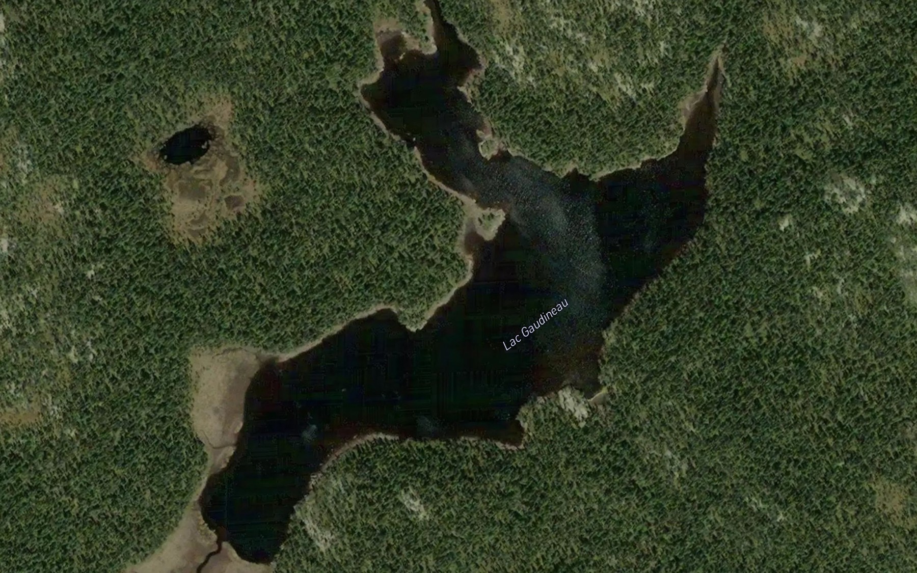 Satellite map of the Lac Gaudineau