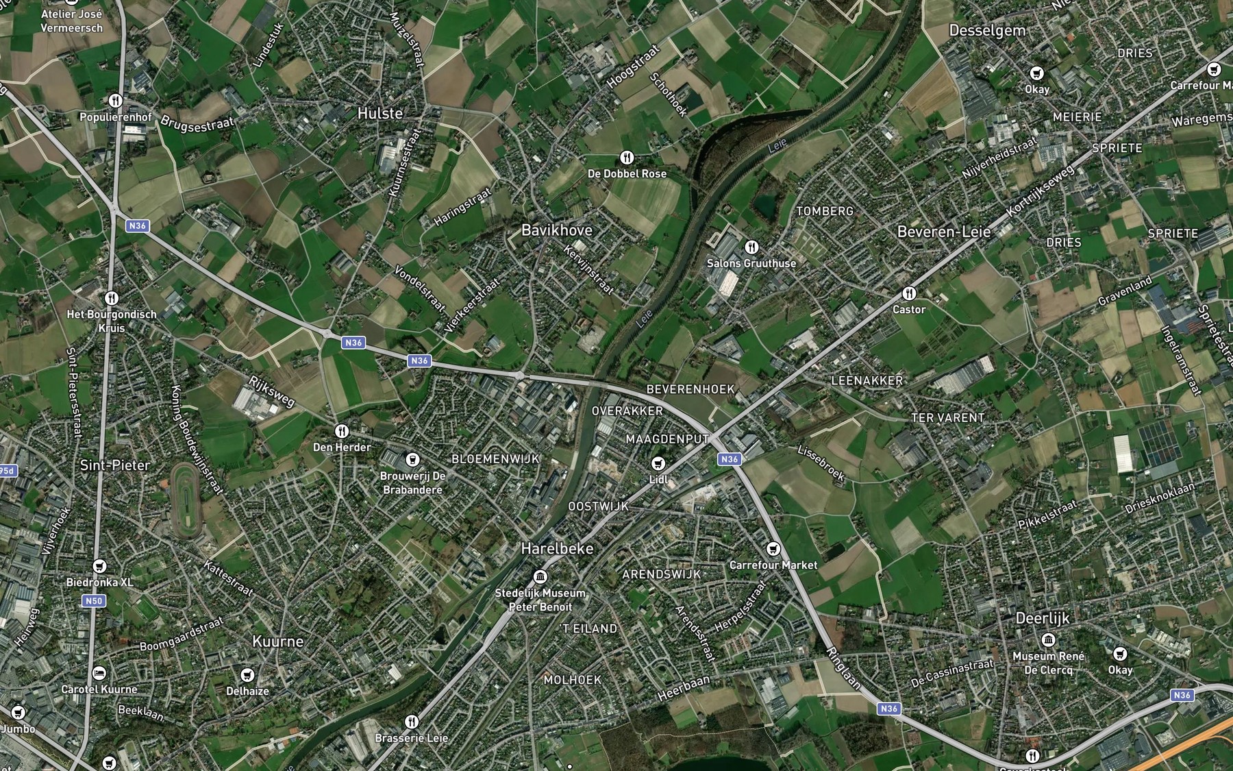 Satellite map of the Plaatsbeek