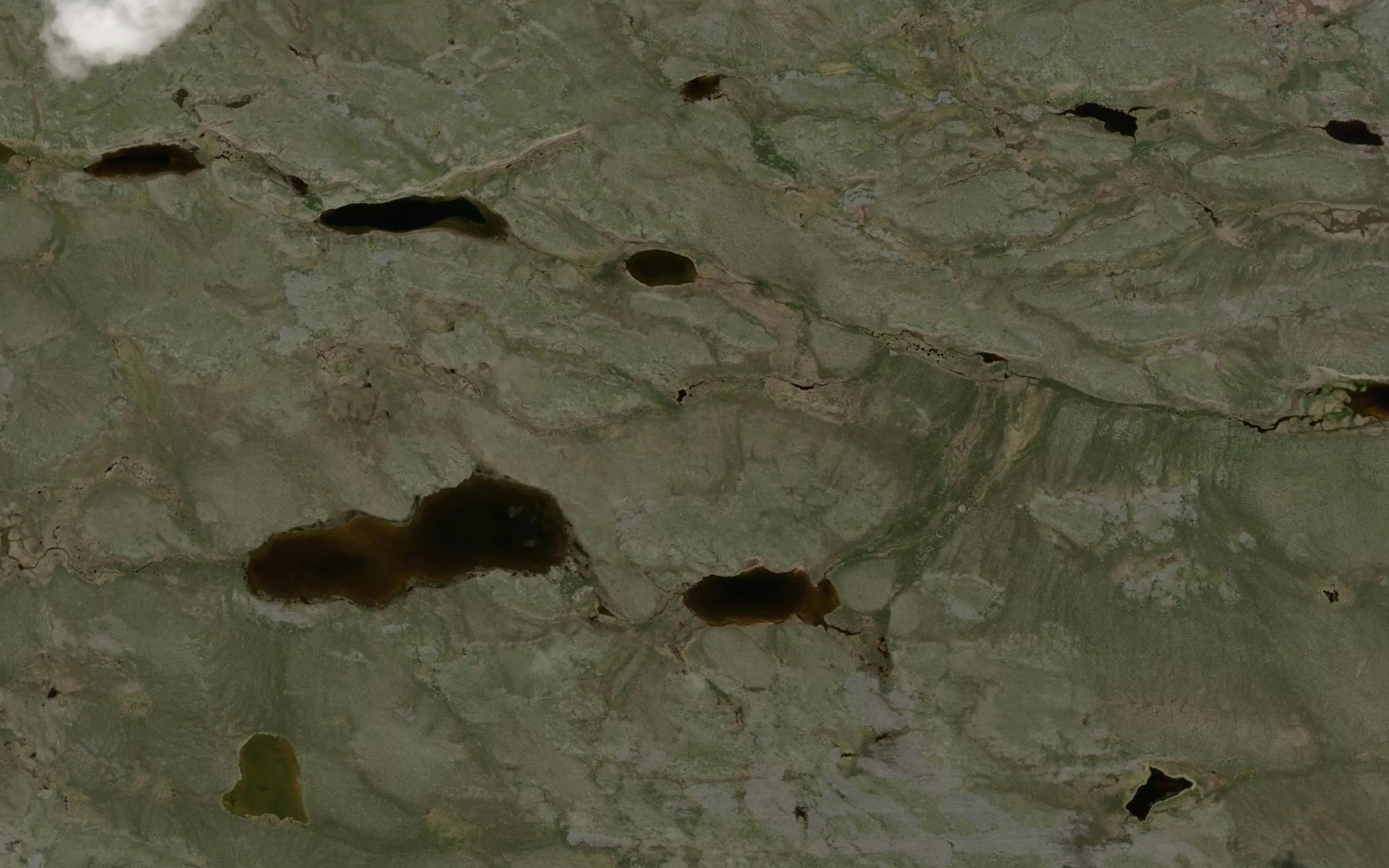Satellite map of the Fly Lake