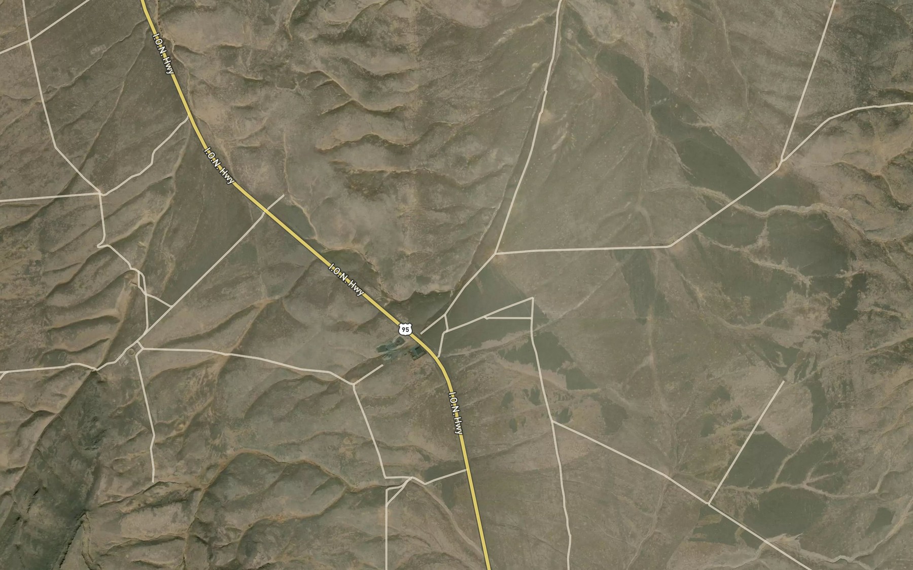 Satellite map of the Lava Ridge Reservoir