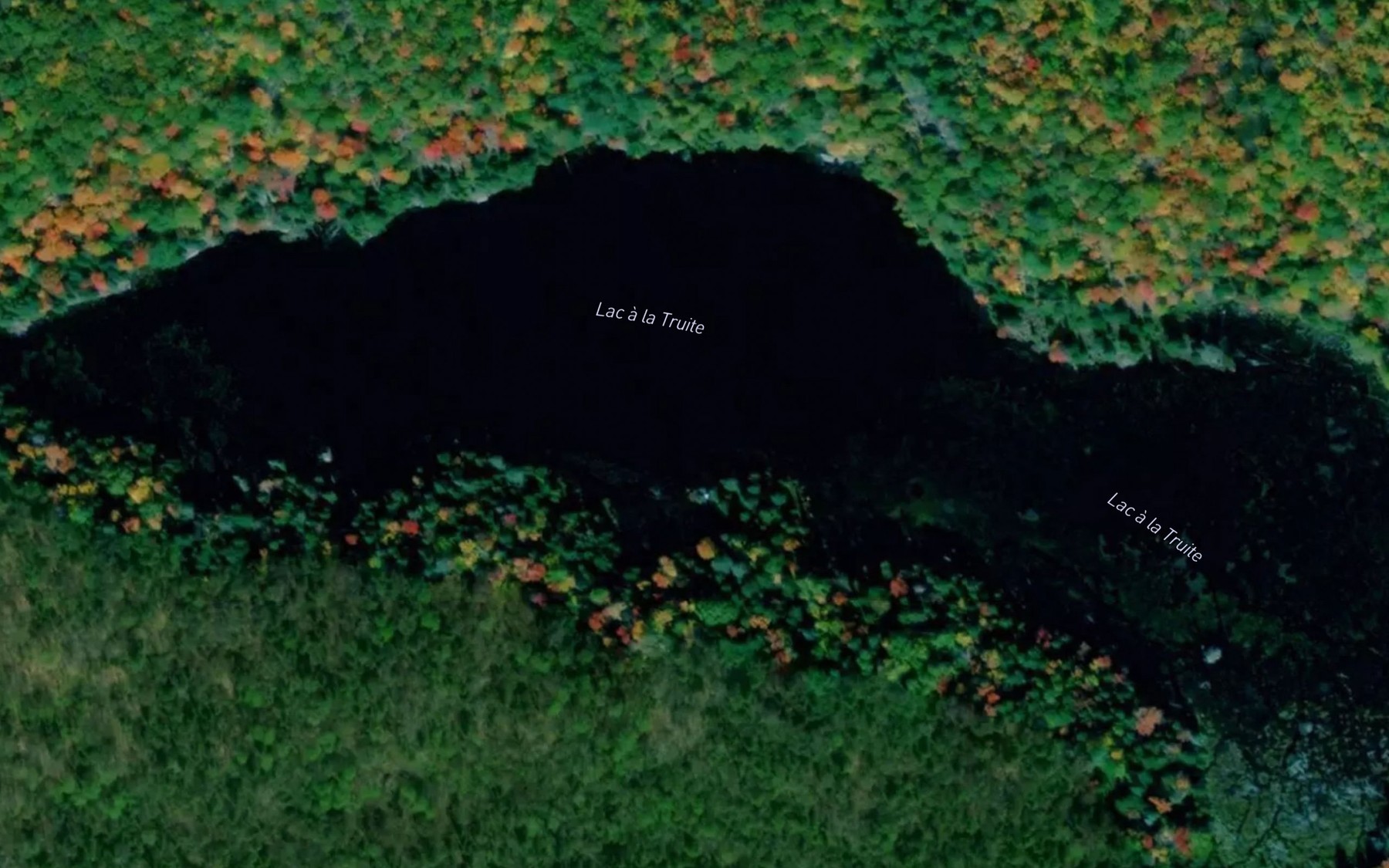 Satellite map of the Lac a la Truite
