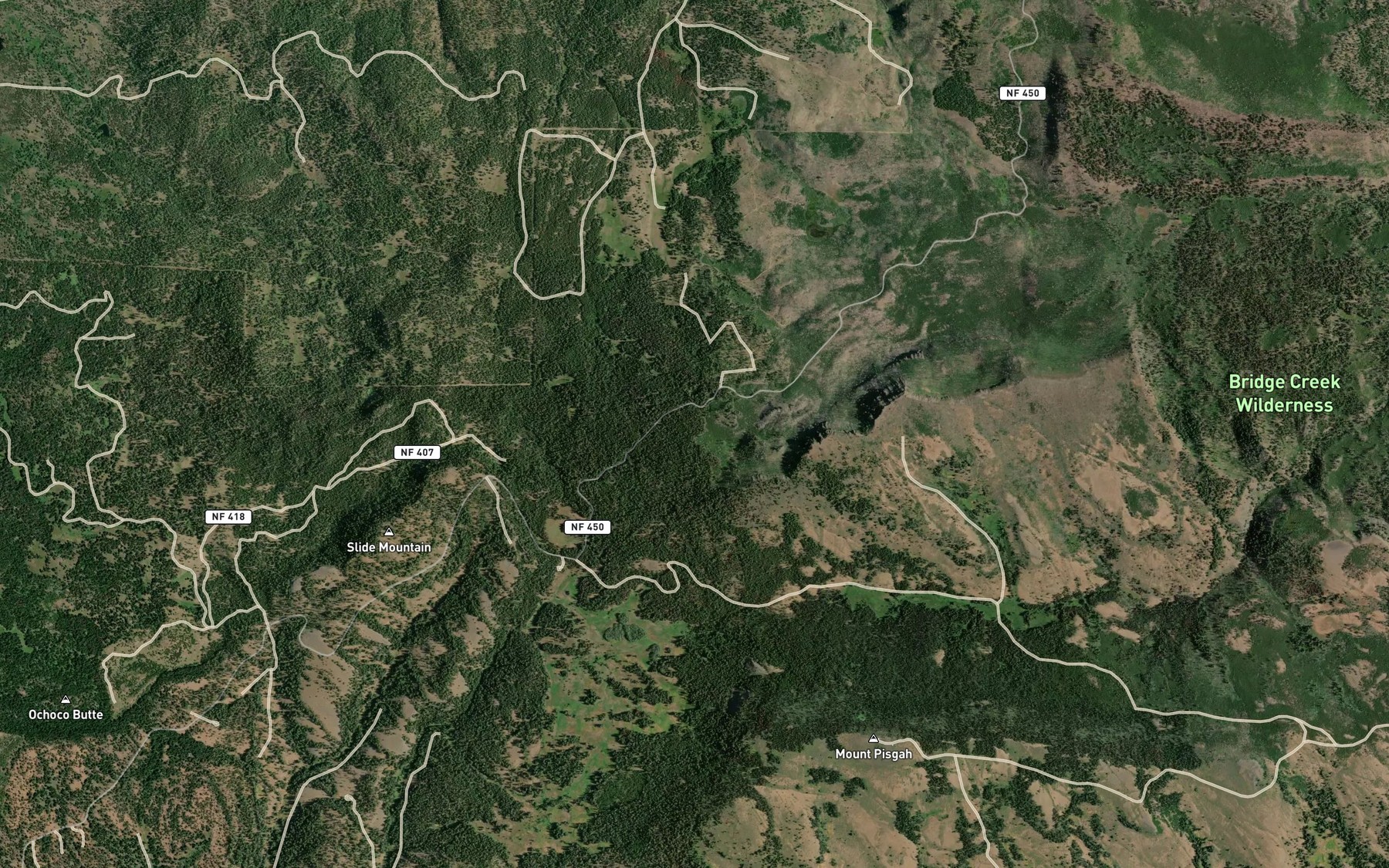 Satellite map of the Lone Reservoir