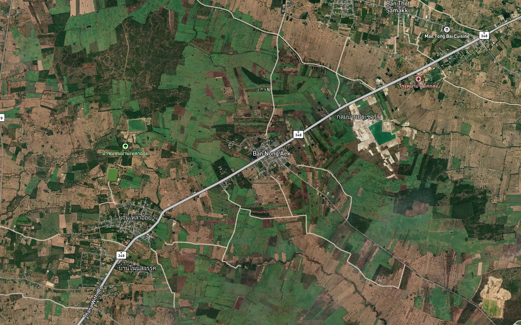 Satellite map of the Nong Aek