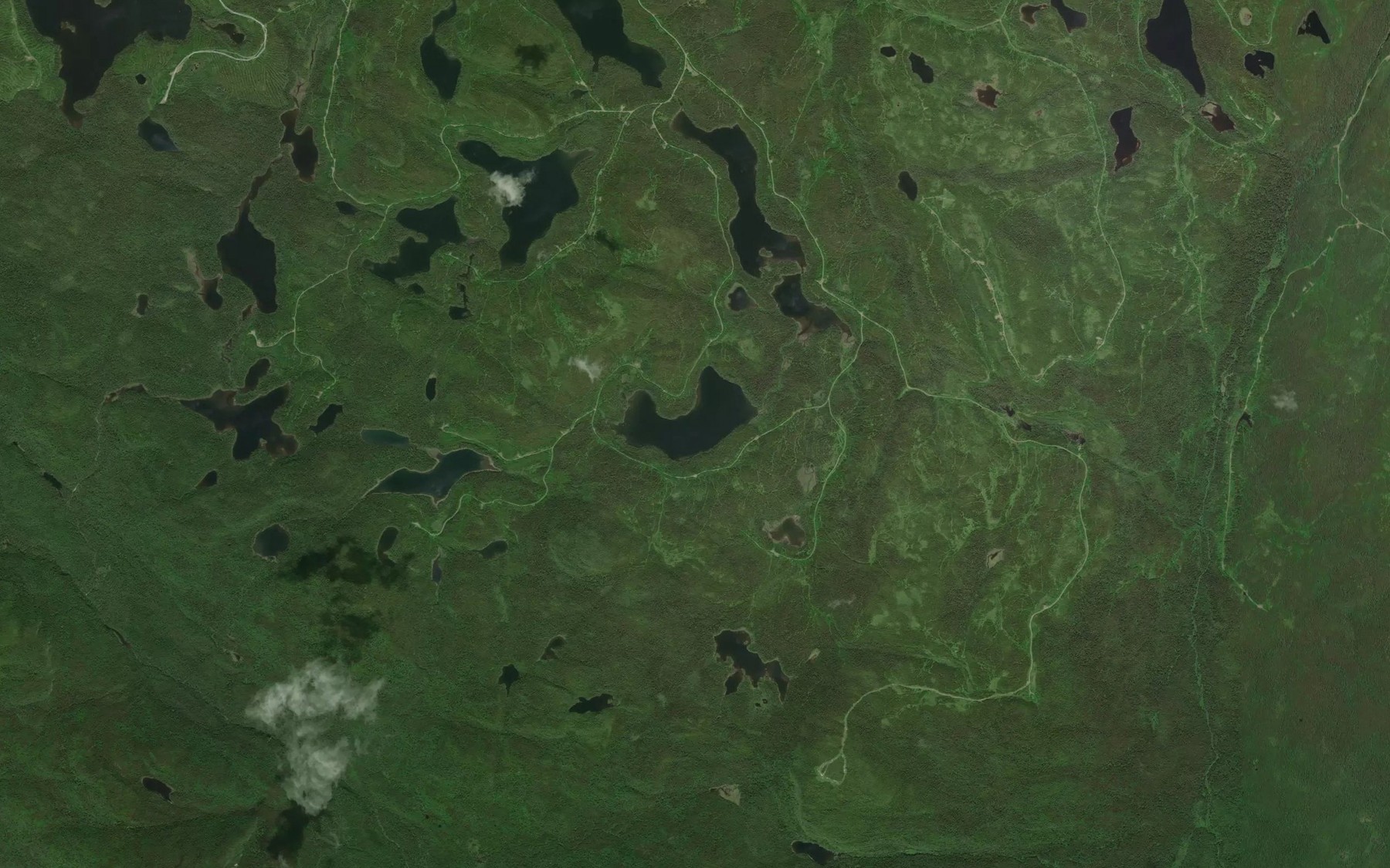 Satellite map of the Lac Beaumont