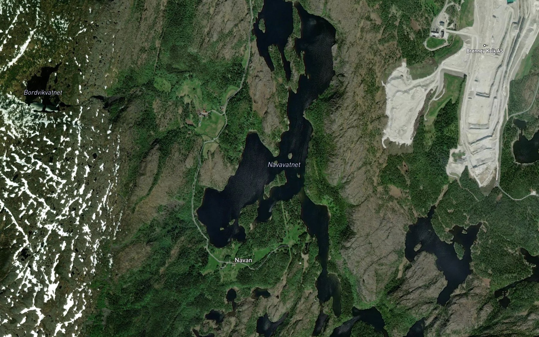 Satellite map of the Navavatnet