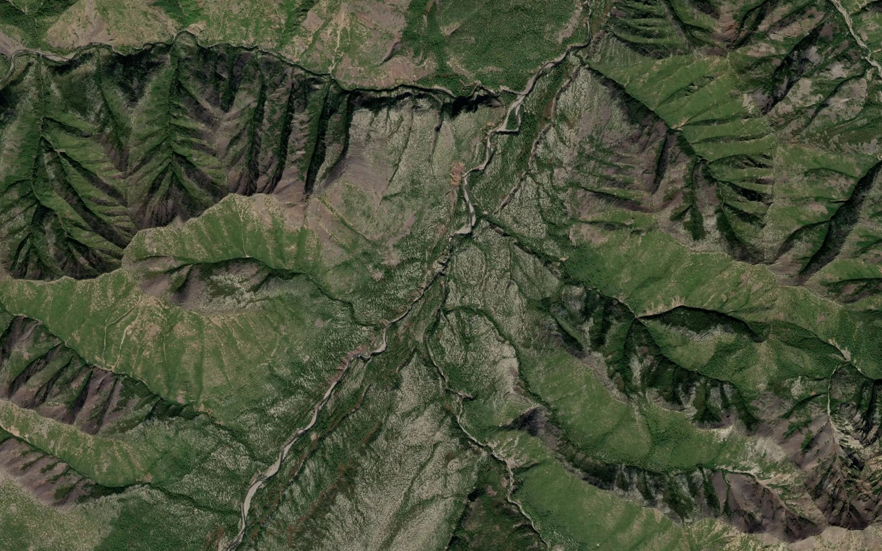 Satellite map of the Tesnaya