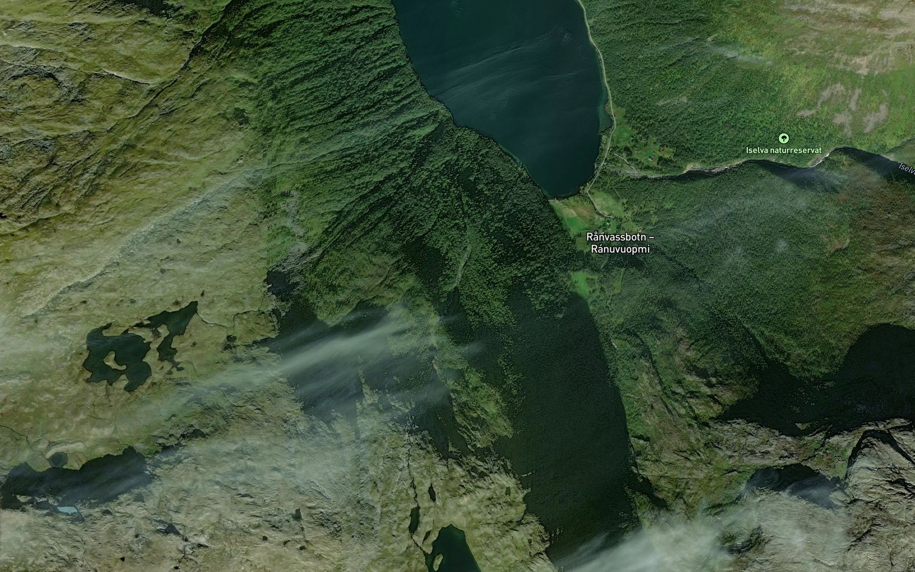 Satellite map of the Kakforsen