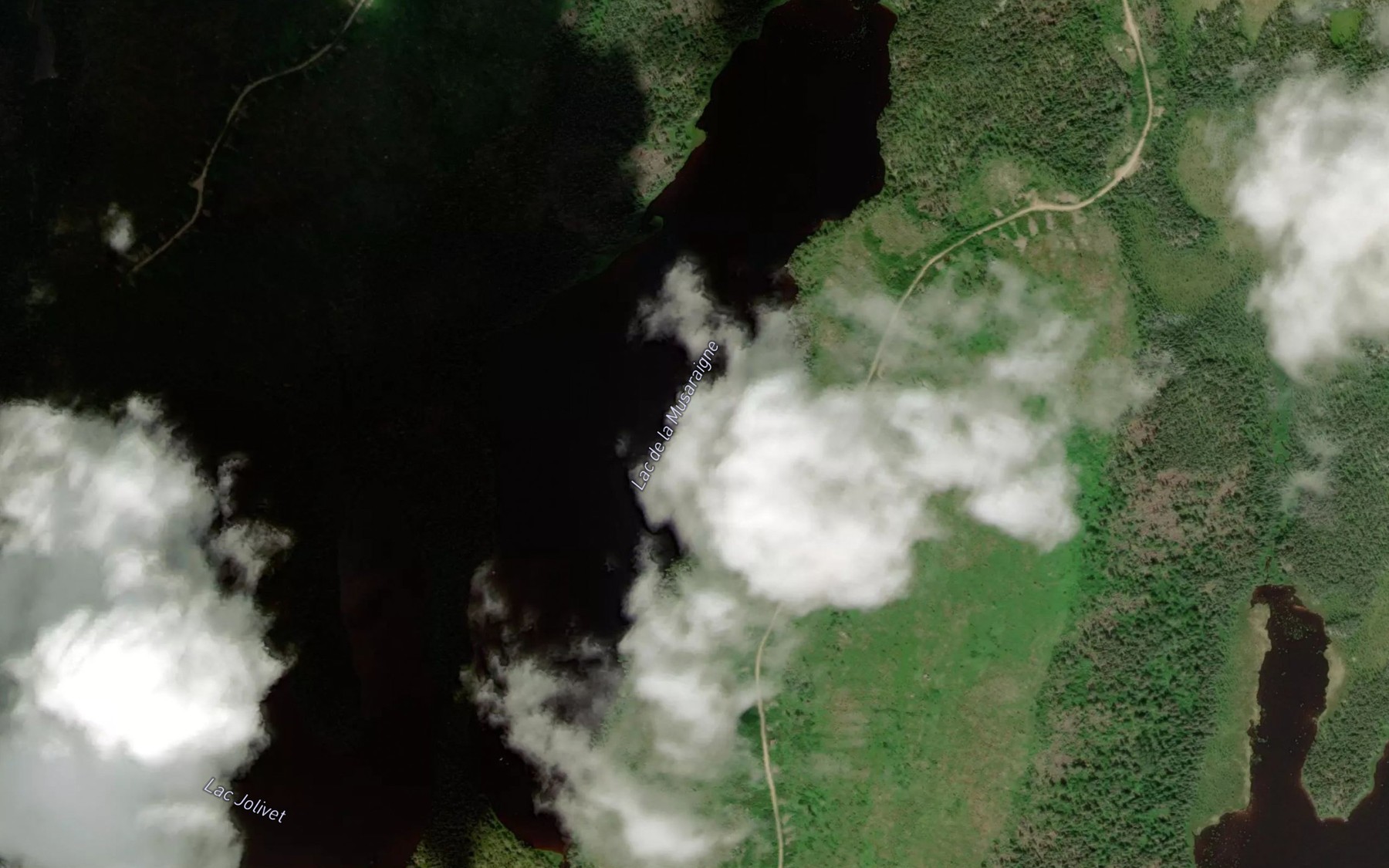 Satellite map of the Lac de la Musaraigne