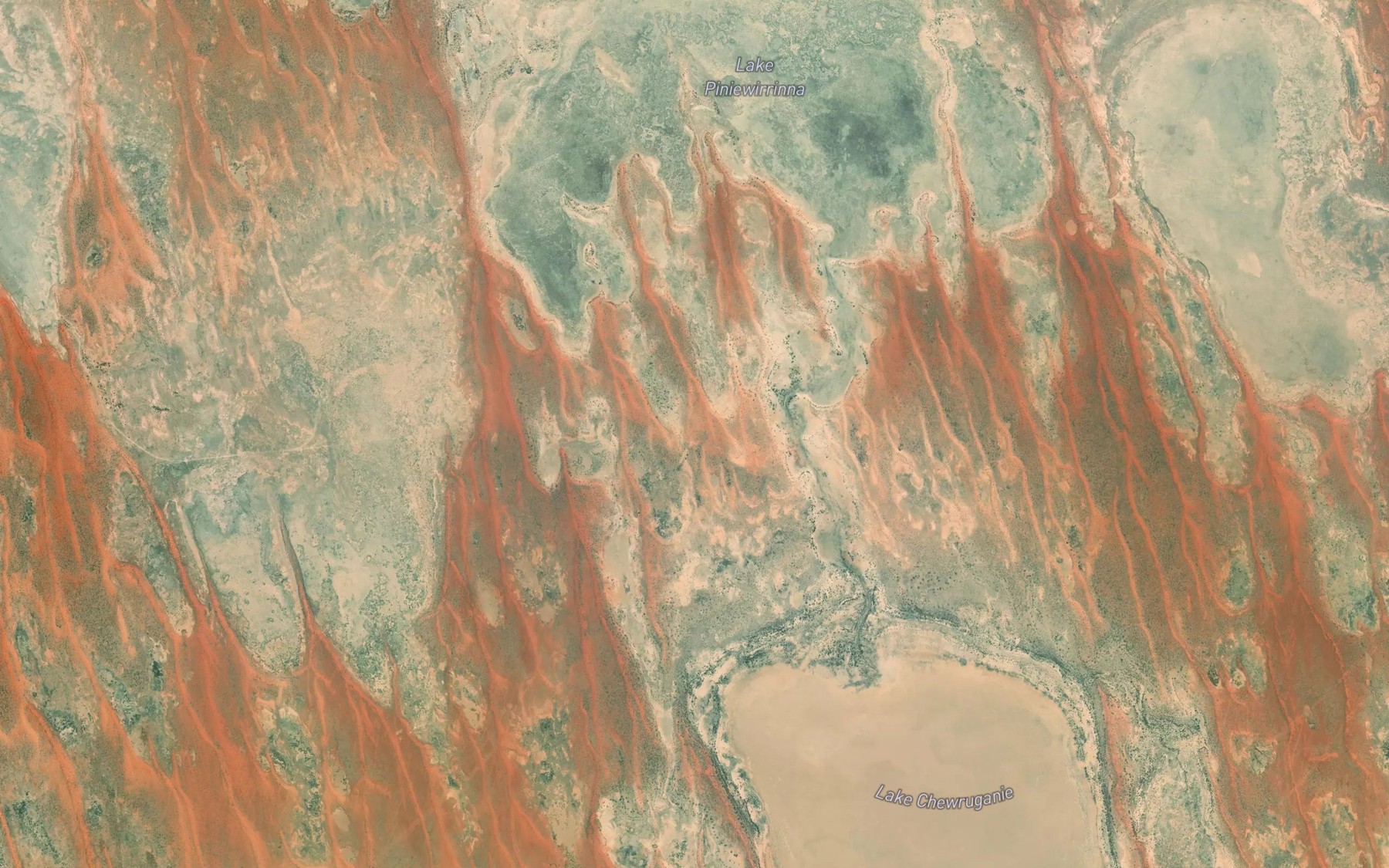 Satellite map of the Lake Chewruganie