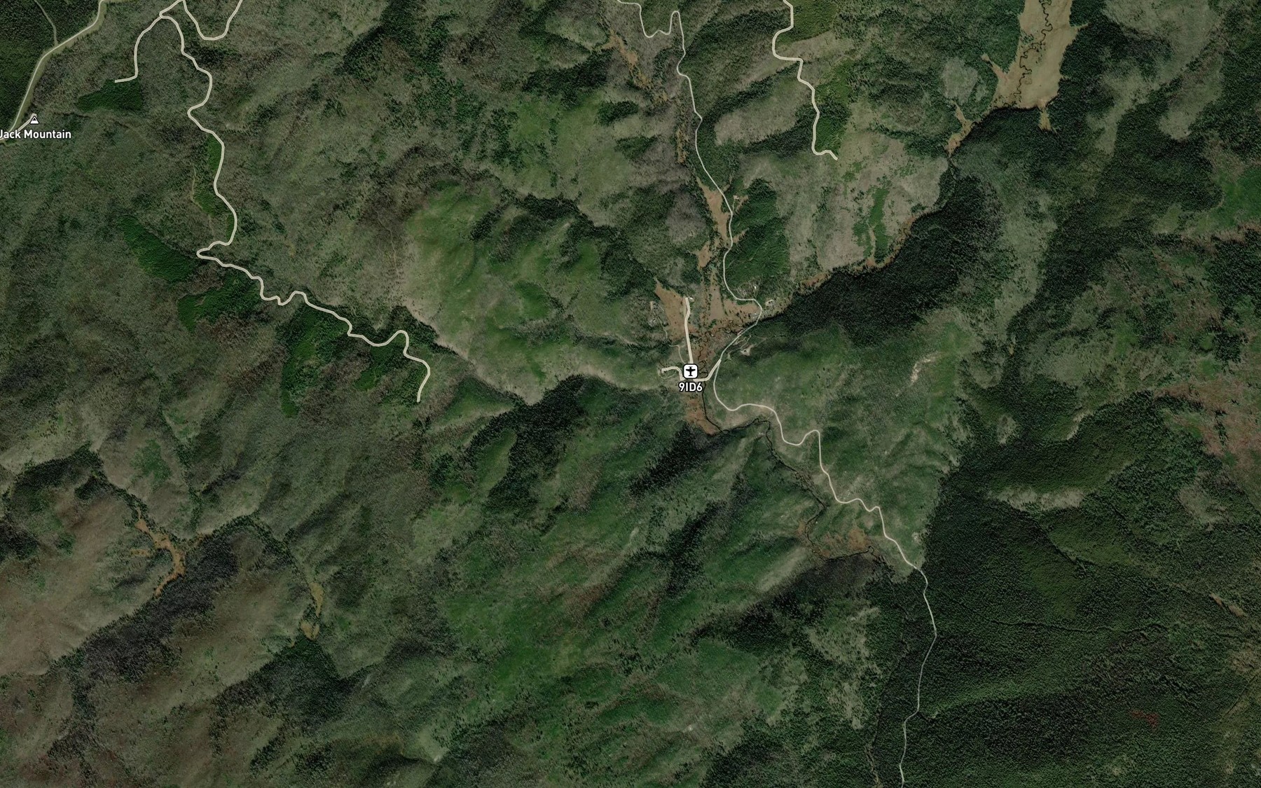 Satellite map of the Grouse Creek